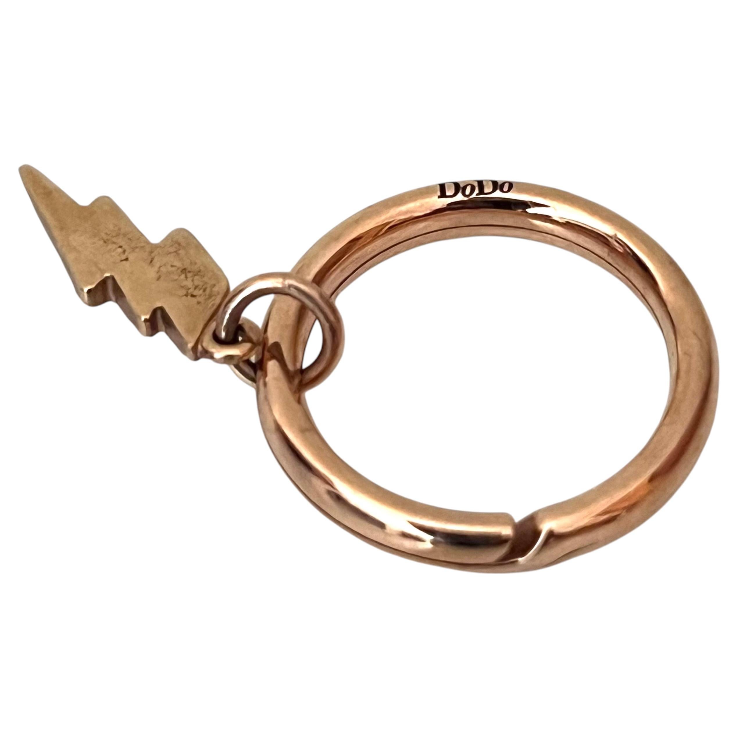 Pre-owned Pomellato Dodo By 9kt Rose Gold Hoop/ring Split Click-to-open Connector Hoop In Red