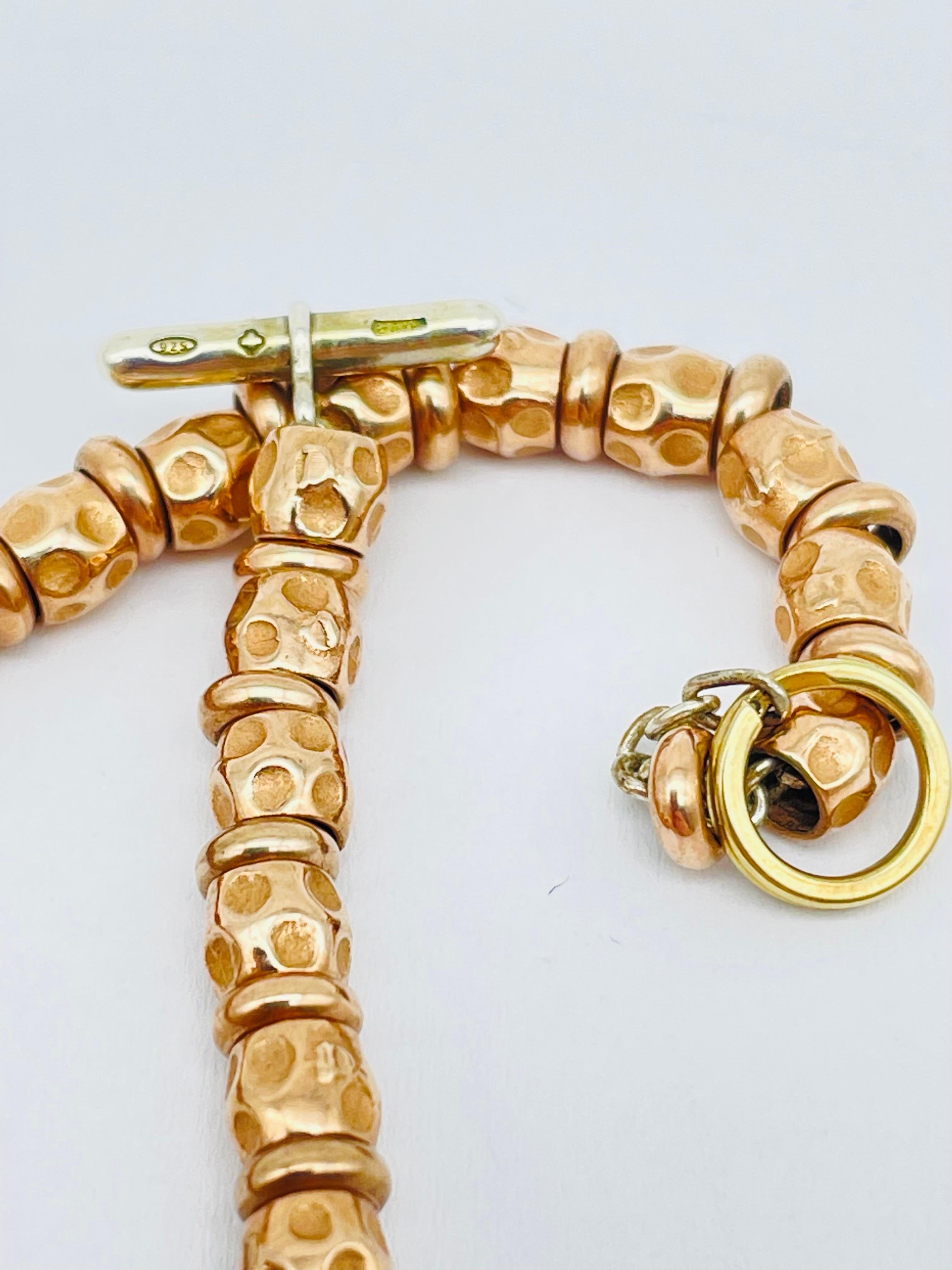 Dodo by Pomellato Granelli Bracelet 18k Rose Gold Plated on 925 Silver 2