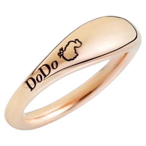 Pre-owned Pomellato Dodo By Promise Ring 9kt Rose Gold In Red