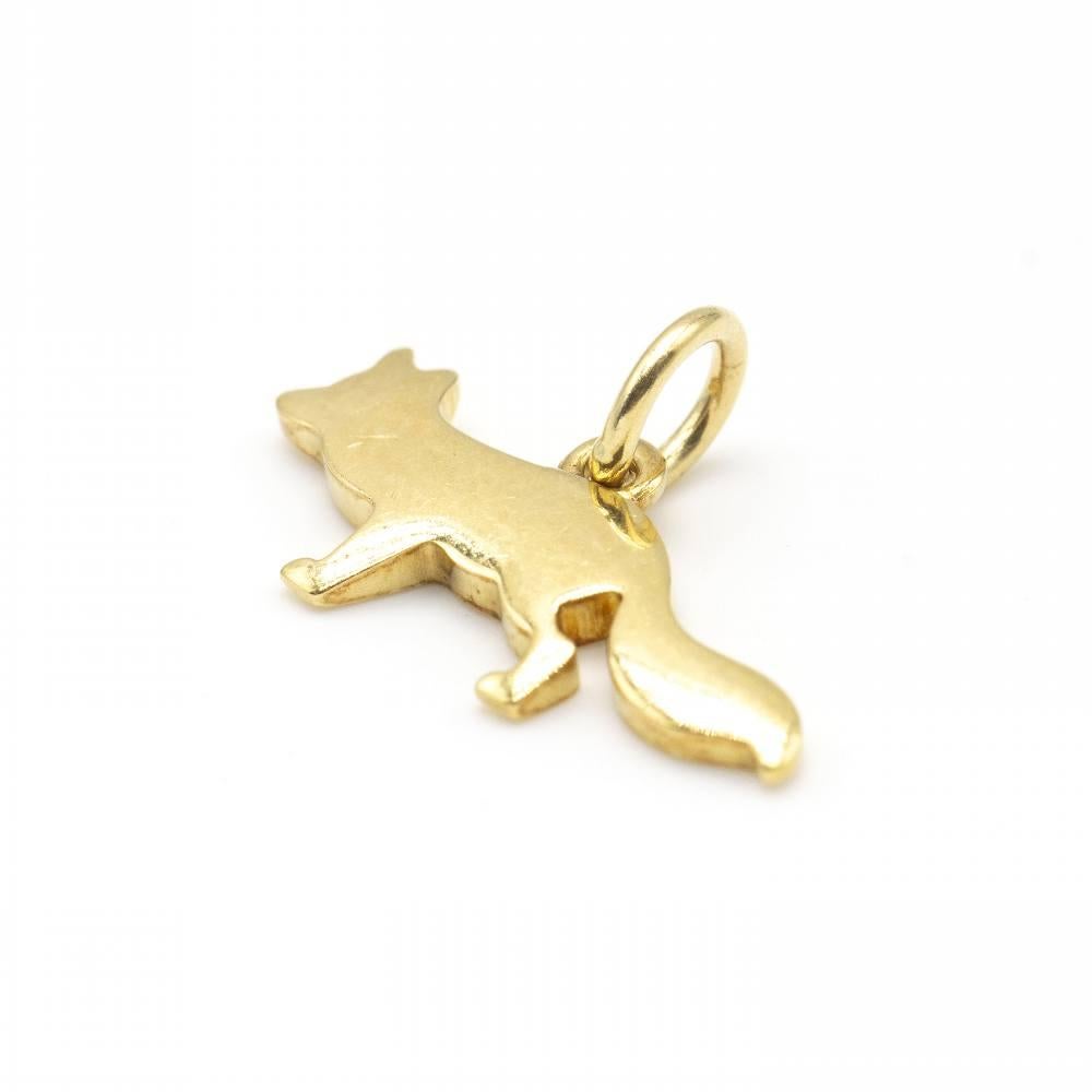 Pendentif pour femme en or jaune de la maison italienne DODO : 2.0 grammes : Largeur 2.0 cm et Longueur 1.5cm y compris l'anneau : Or jaune 18K : Cet article est en bon état : Ref:D363540SO