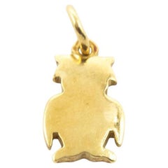 Colgante DODO OWL de Oro Amarillo