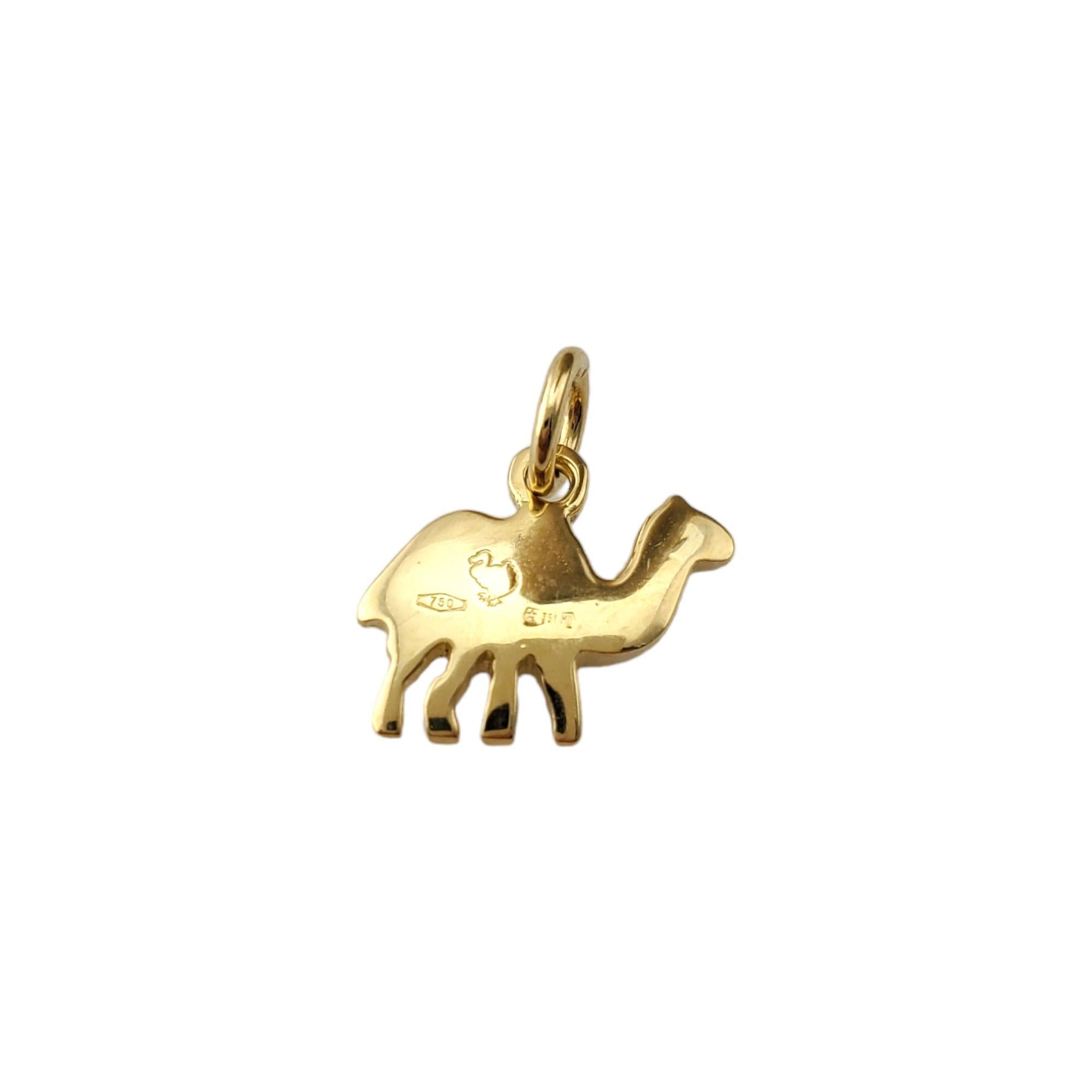 Dodo Pomellato 18K Yellow Gold Camel Charm

An adorable charm depicting a camel in 18K yellow gold.

Hallmark: 750 351 MI

Weight: 2.0 g/ 1.3 dwt.

Size: 14.1 mm X 11.1 mm X 2.2 mm

Very good condition, professionally polished.

Will come packaged