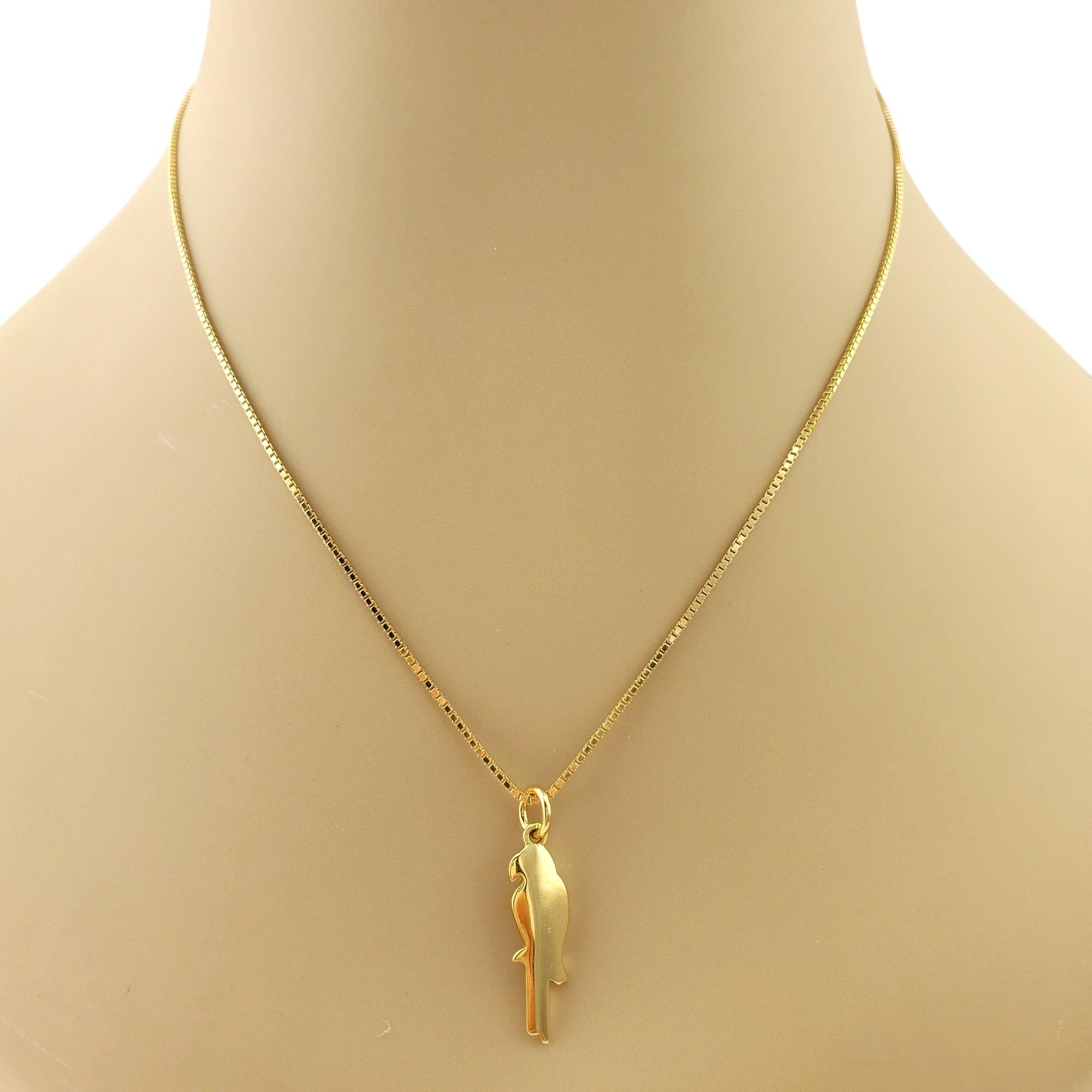 Dodo Pomellato, breloque perroquet en or jaune 18 carats n° 17443 en vente 1