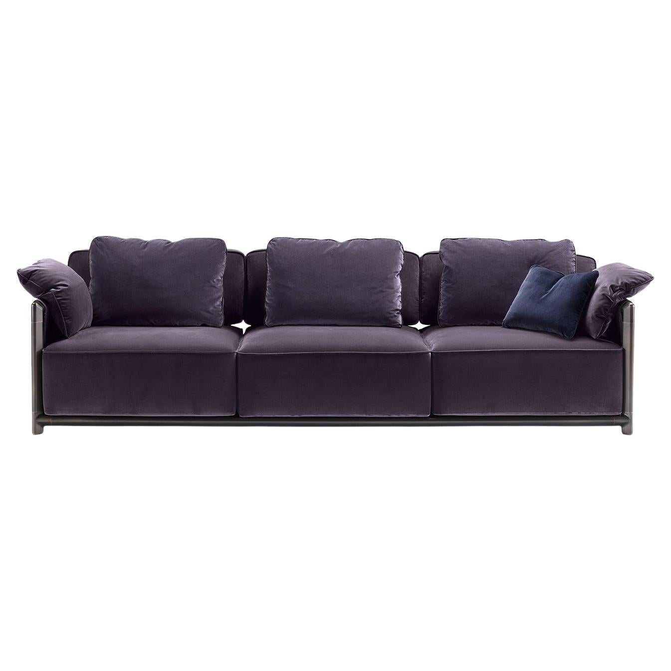 Dodo Purple Sofa by Stefano Giovannoni For Sale