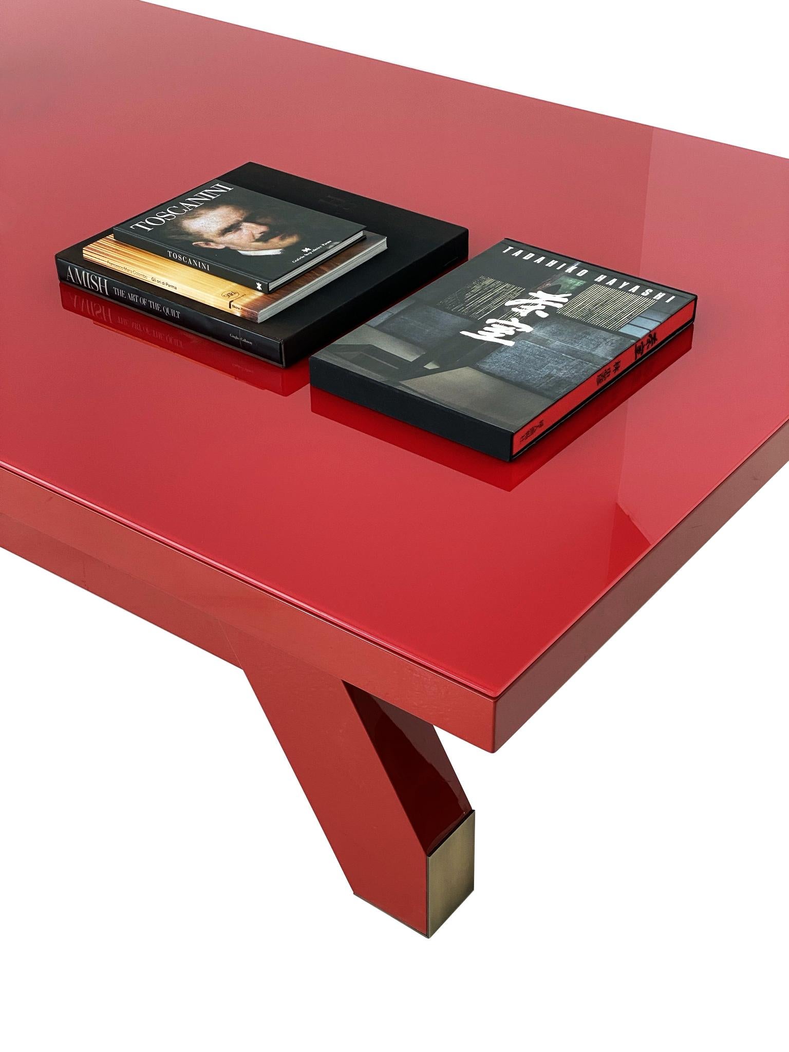 Lacquered Dodolo, the Coffee Table with the Secret Drawer For Sale