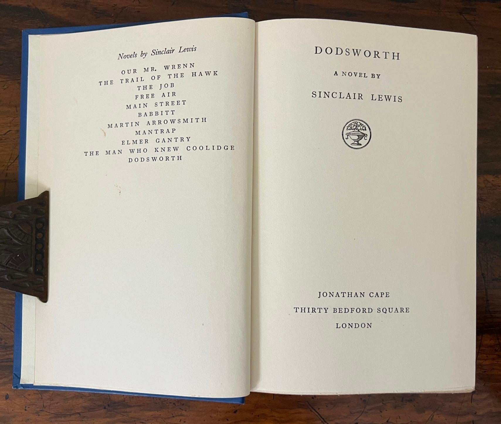 Dodsworth par Sinclair Lewis en vente 2