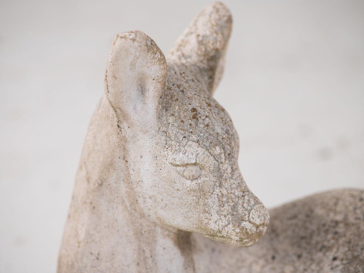 French Doe Cast Stone Garden Ornament