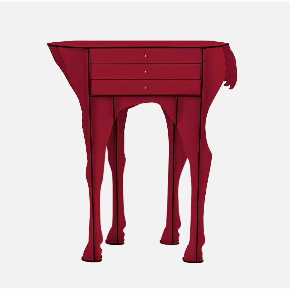 Francese Cassettiera Doe - Rosso Bambi in vendita