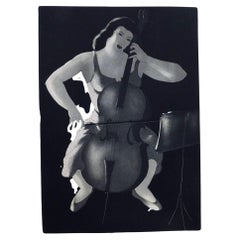 Original Aquatinta von Doel Reed, 1948, „Evening Music“
