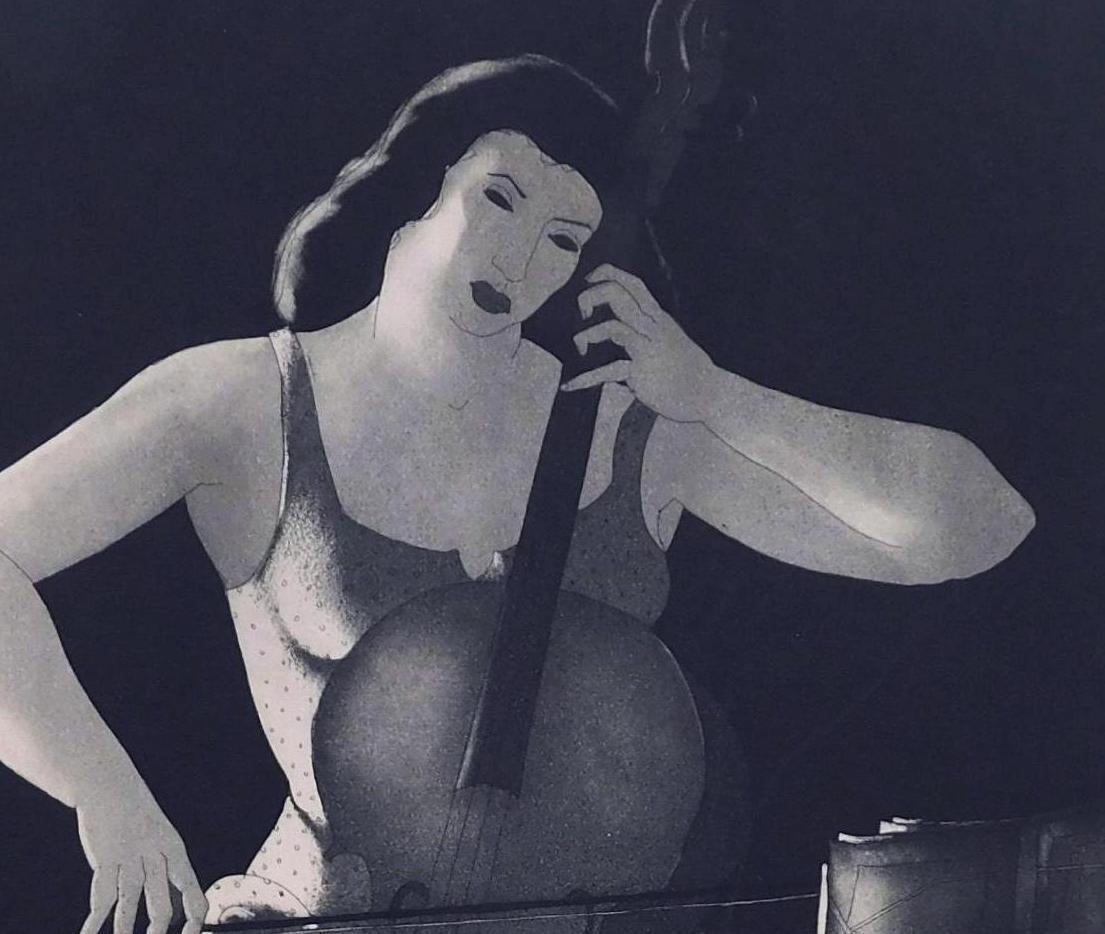 Aguatinta original de Doel Reed, 1948, 