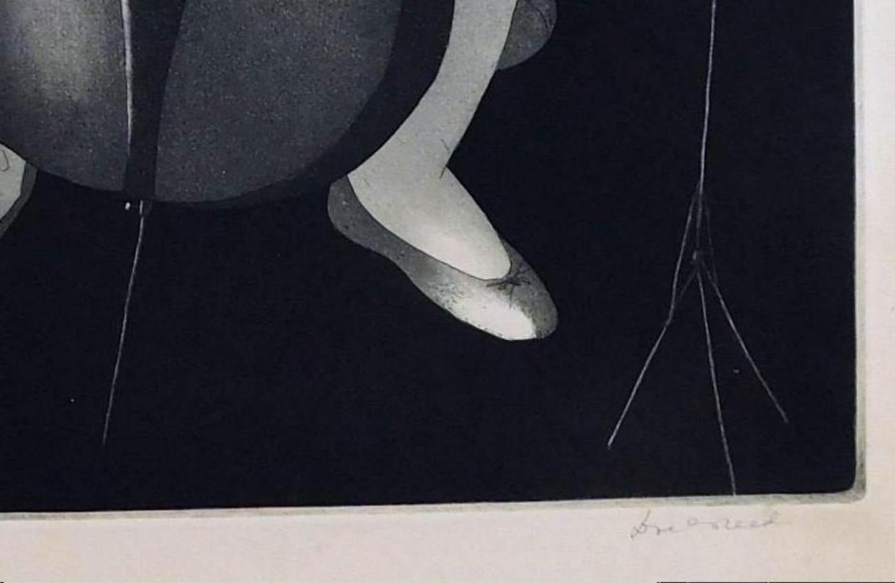 Aguatinta original de Doel Reed, 1948, 