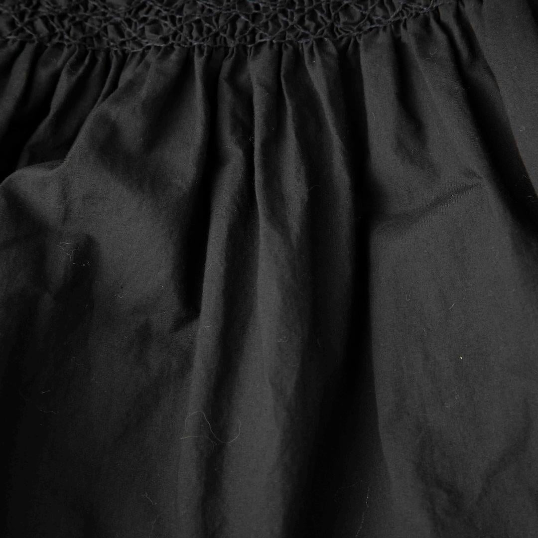 DÔEN Black Balloon Sleeve Dress Size M In Good Condition For Sale In London, GB