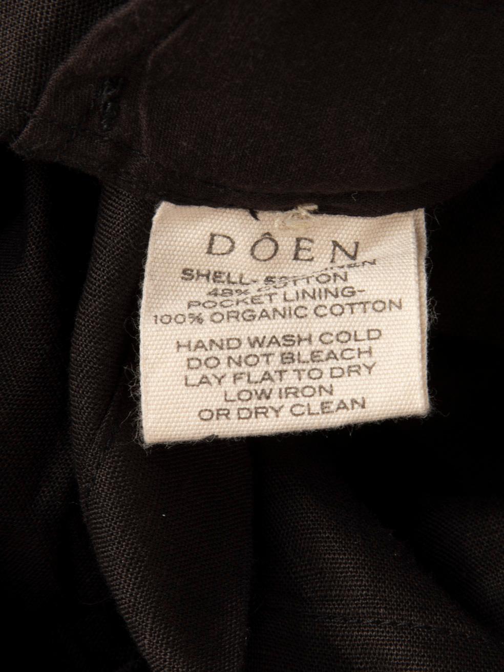 DÔEN Black High Rise Shorts Size S 1