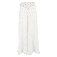 DÔEN White Lace Floral Pattern Maxi Skirt Size S