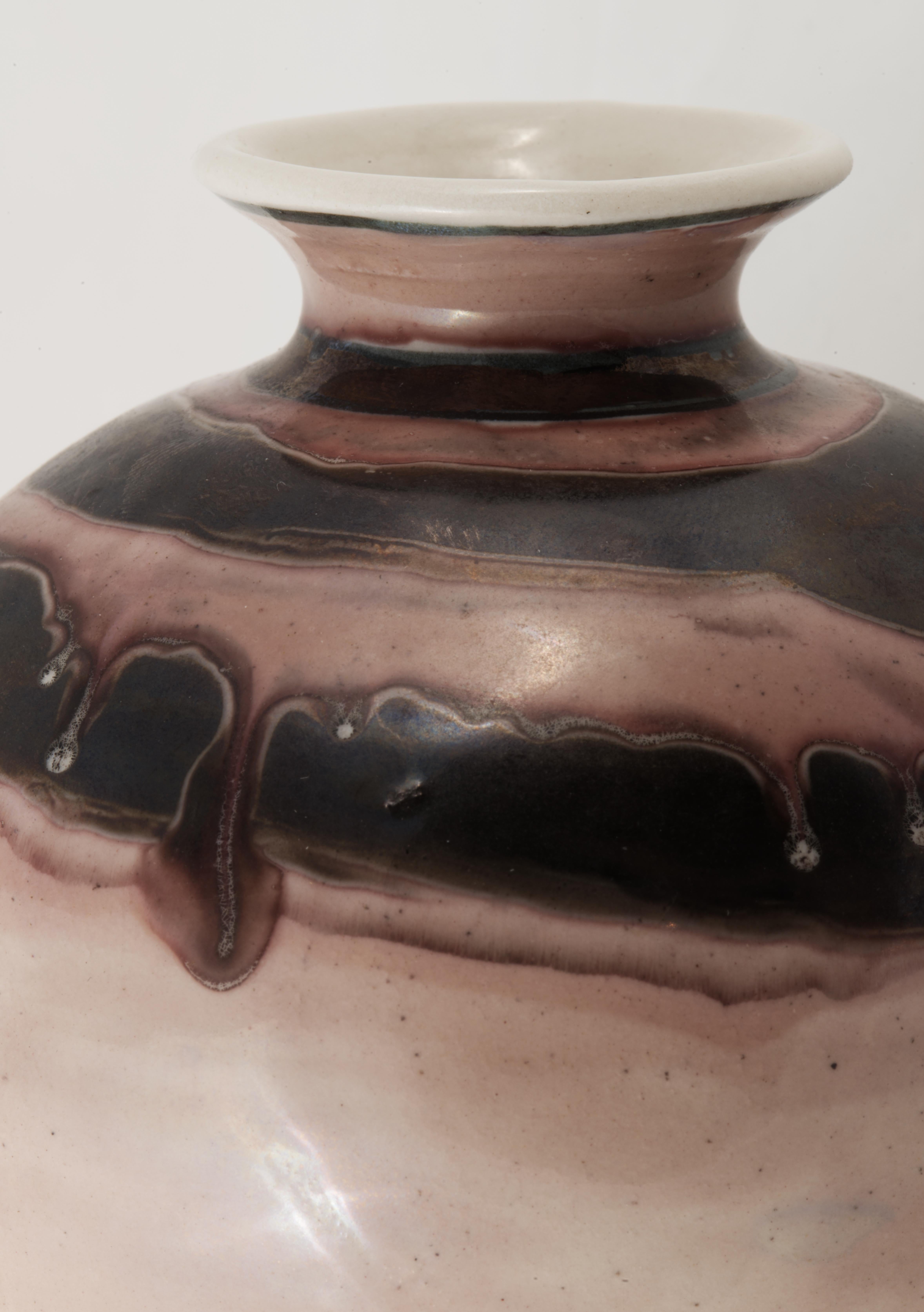 Organic Modern Doezema Bud Vase, American Studio Art Pottery, 1970s For Sale