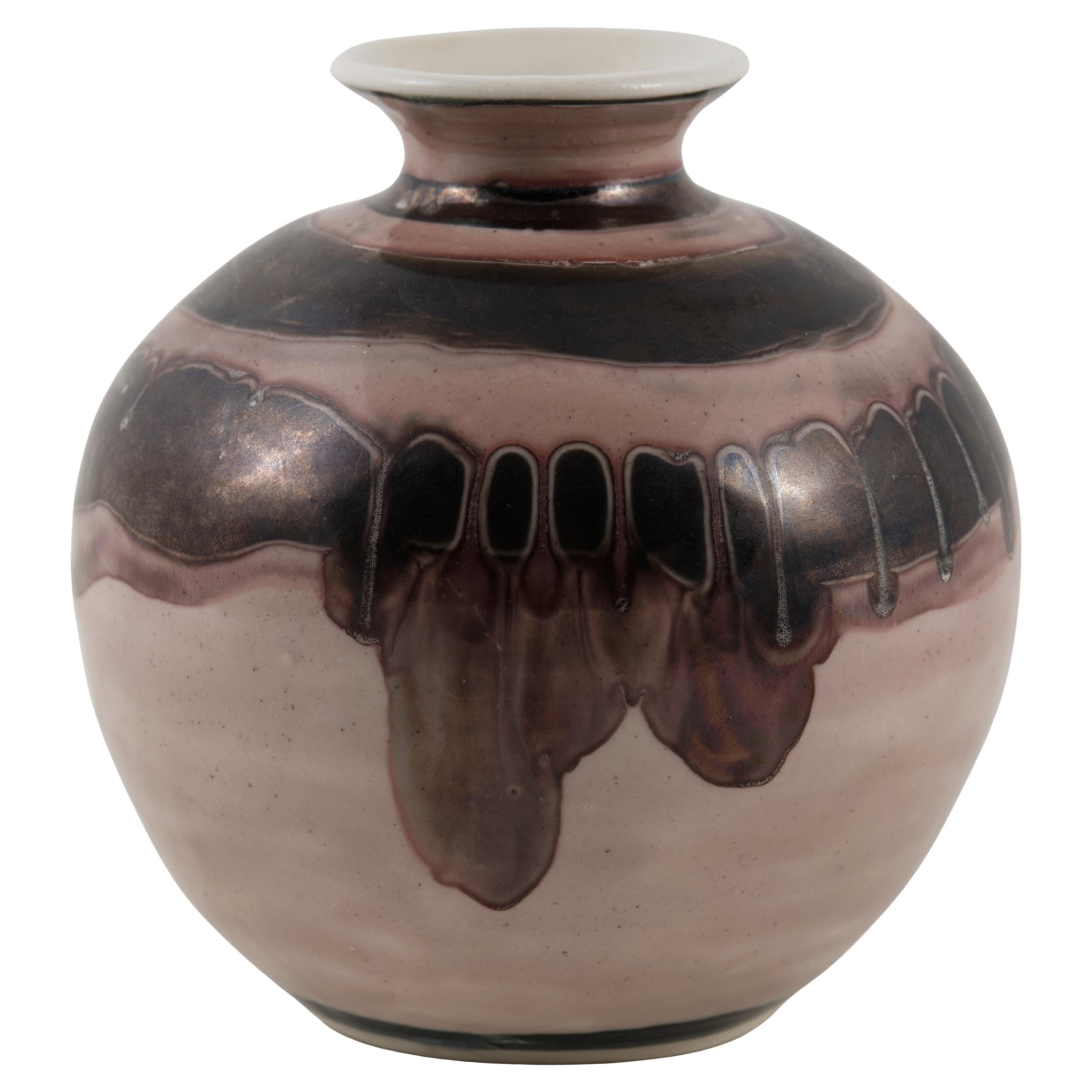 Doezema Bud Vase, American Studio Art Pottery, 1970s For Sale