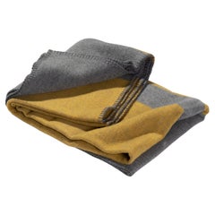 Manta para perro Amarillo Gris Tejida de Lana Merino por Catharina Mende