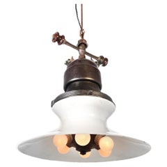 Dog Bone Street Light with Hour Glass Shade