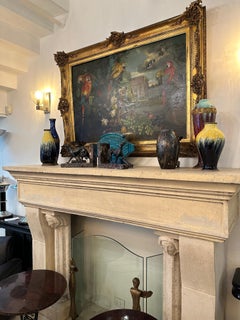 Dog Bookends in bronce and Marble