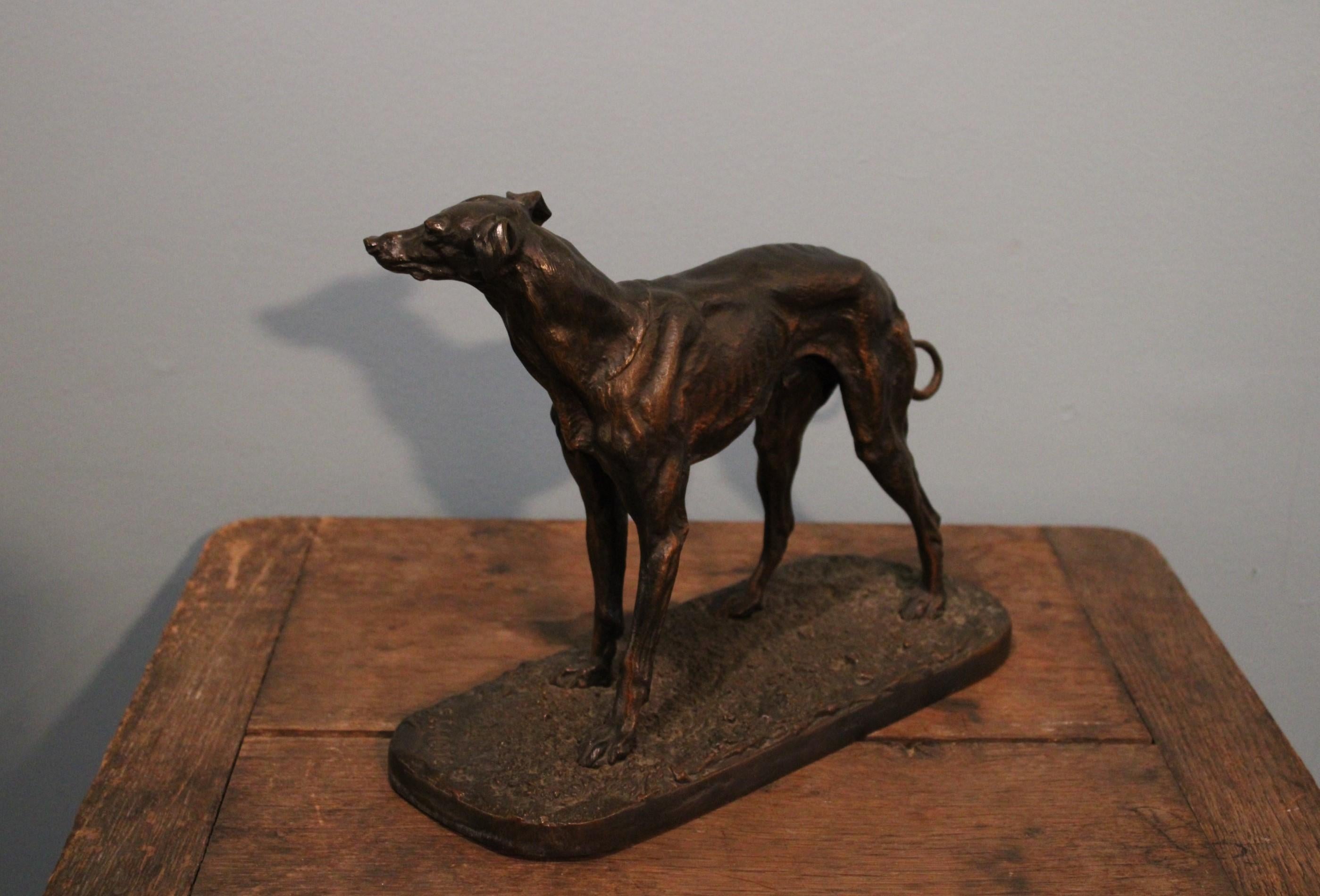 Dog Bronze Sculpture by Pierre Jules Mene, 19th Century In Good Condition In Paris, FR