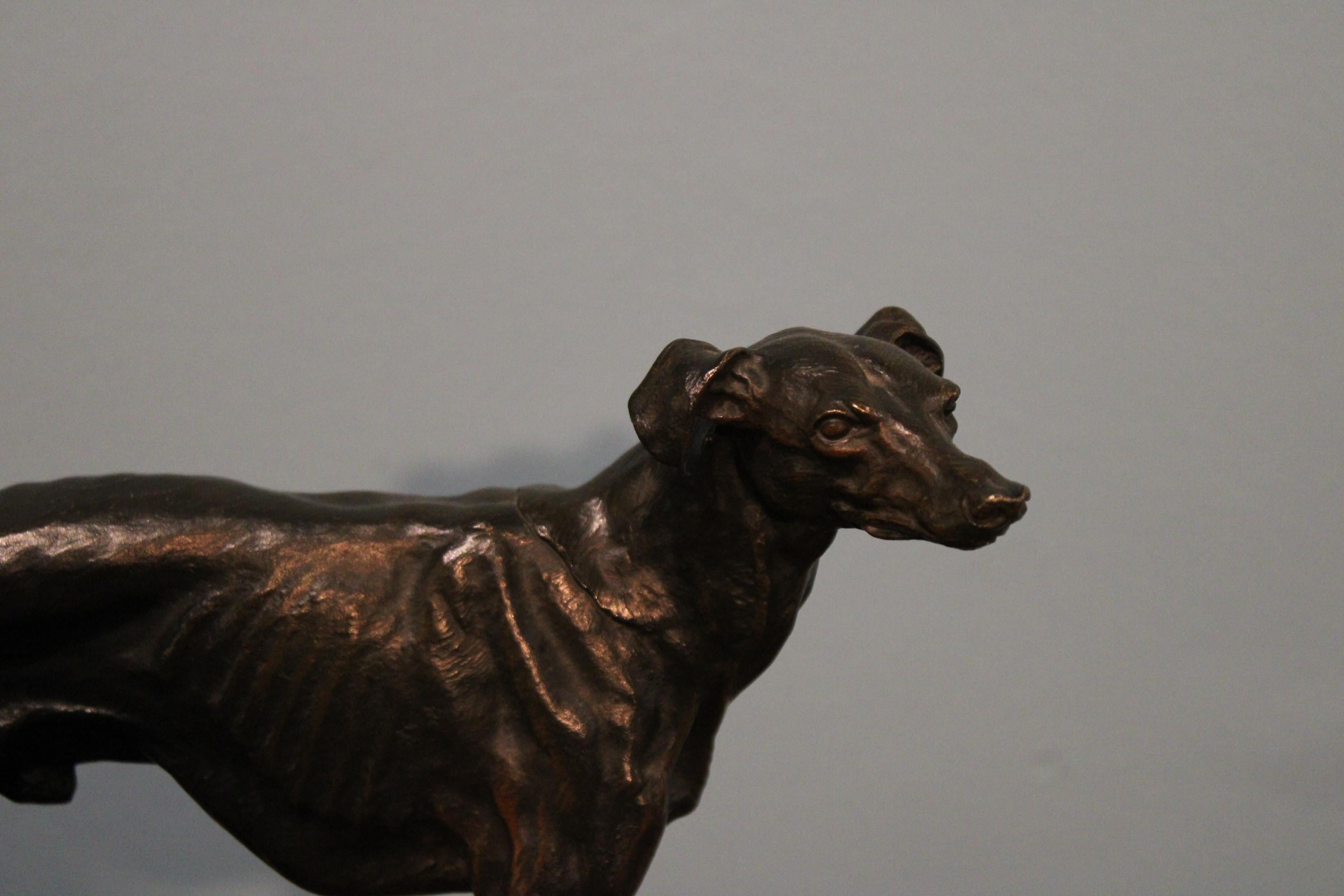 Dog Bronze Sculpture by Pierre Jules Mene, 19th Century 1