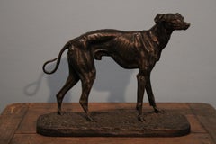 Dog Bronze Sculpture by Pierre Jules Mene, 19th Century