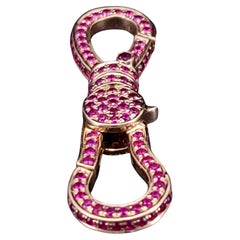 Clip pour chien Connecteur pivotant Rubis