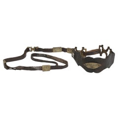 Dog Collar, Original Attached Lead for "Jos H Rutledge" Dated 1749 Unrestored