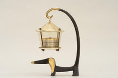 Dog Figurine with a Thermometer by Walter Bosse Vienna Around 1950s