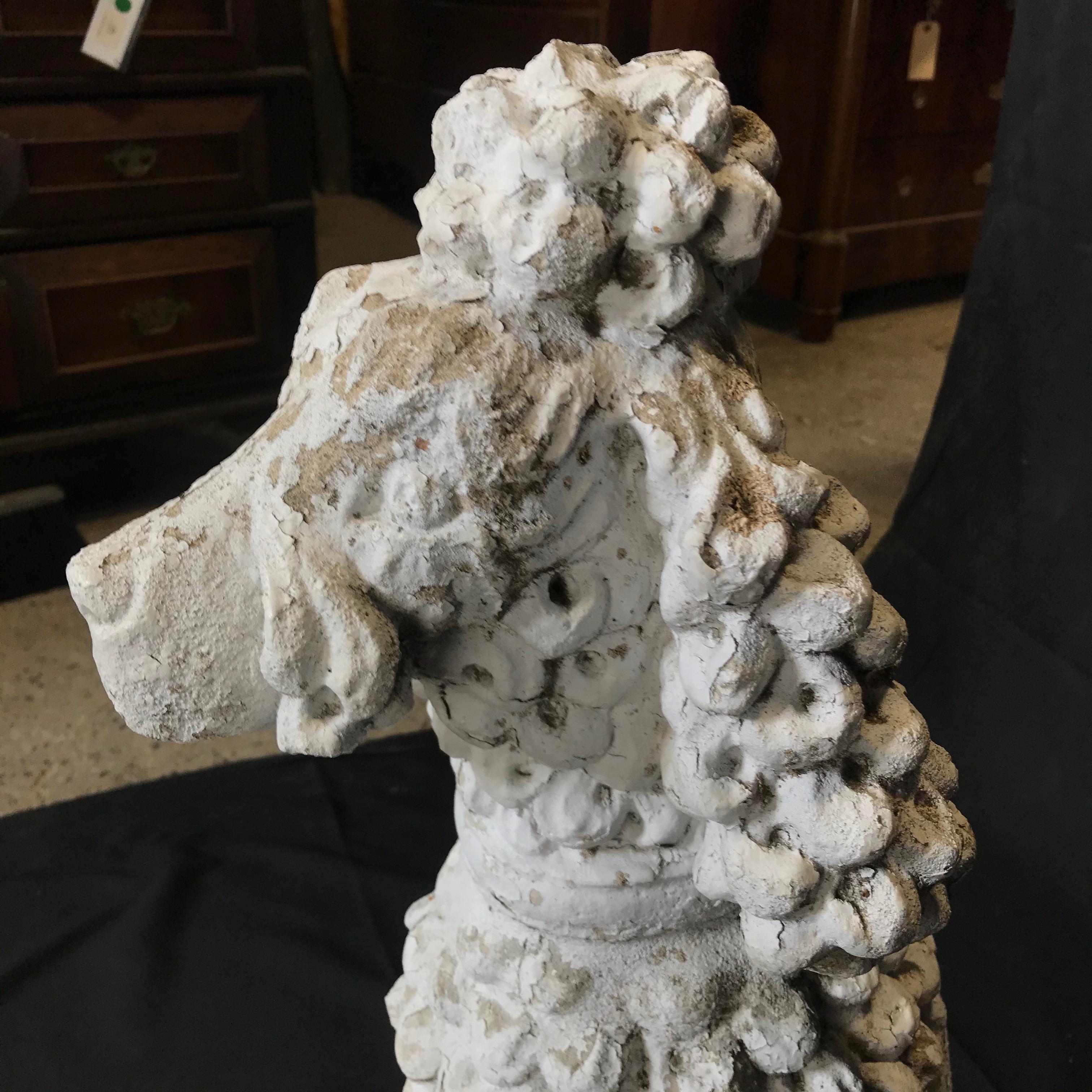 Mid-20th Century Dog Lovers' Life-Sized Stone French Poodle Sculpture Statue