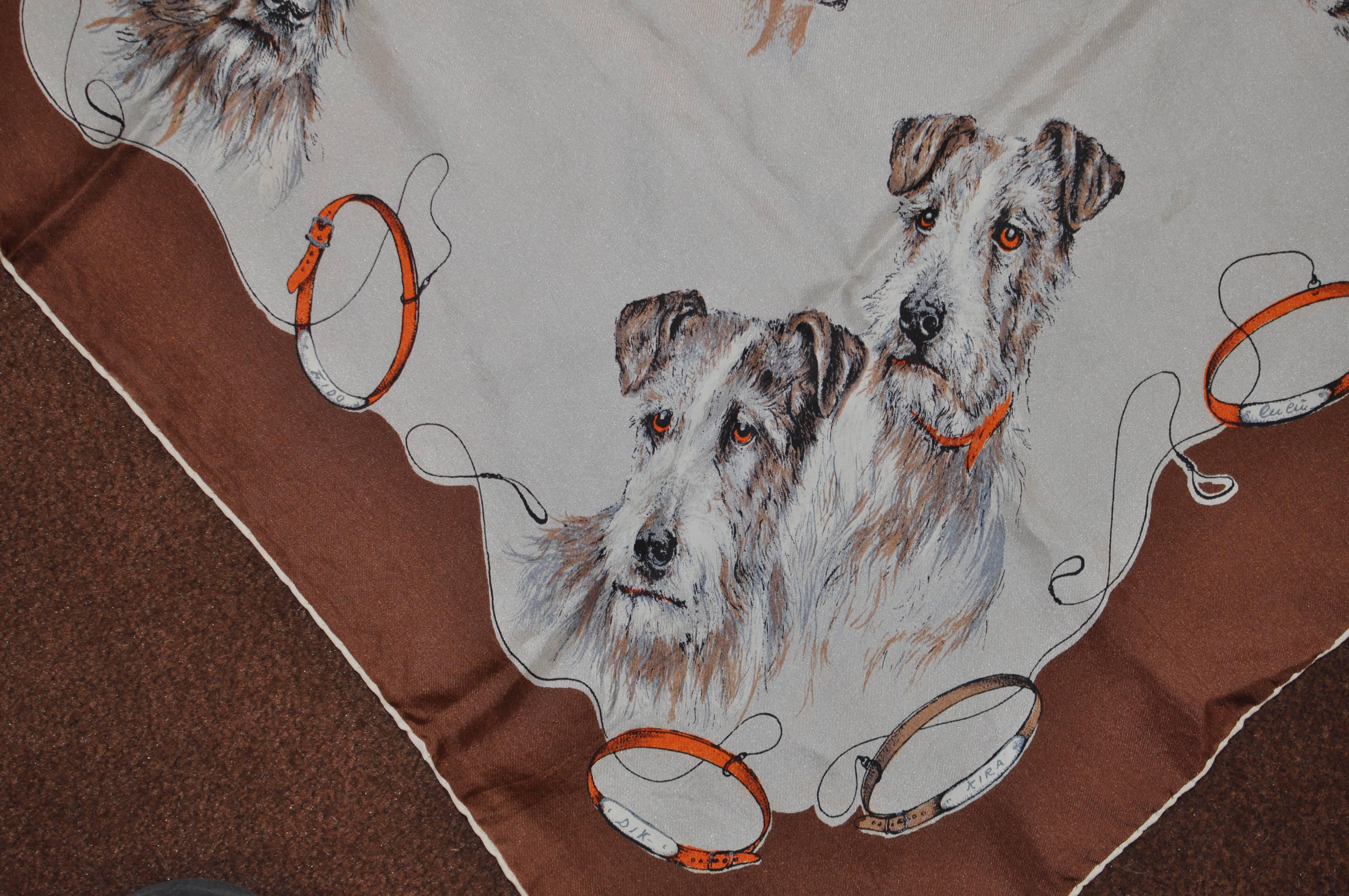 Dog Lover's Silk Scarf 30