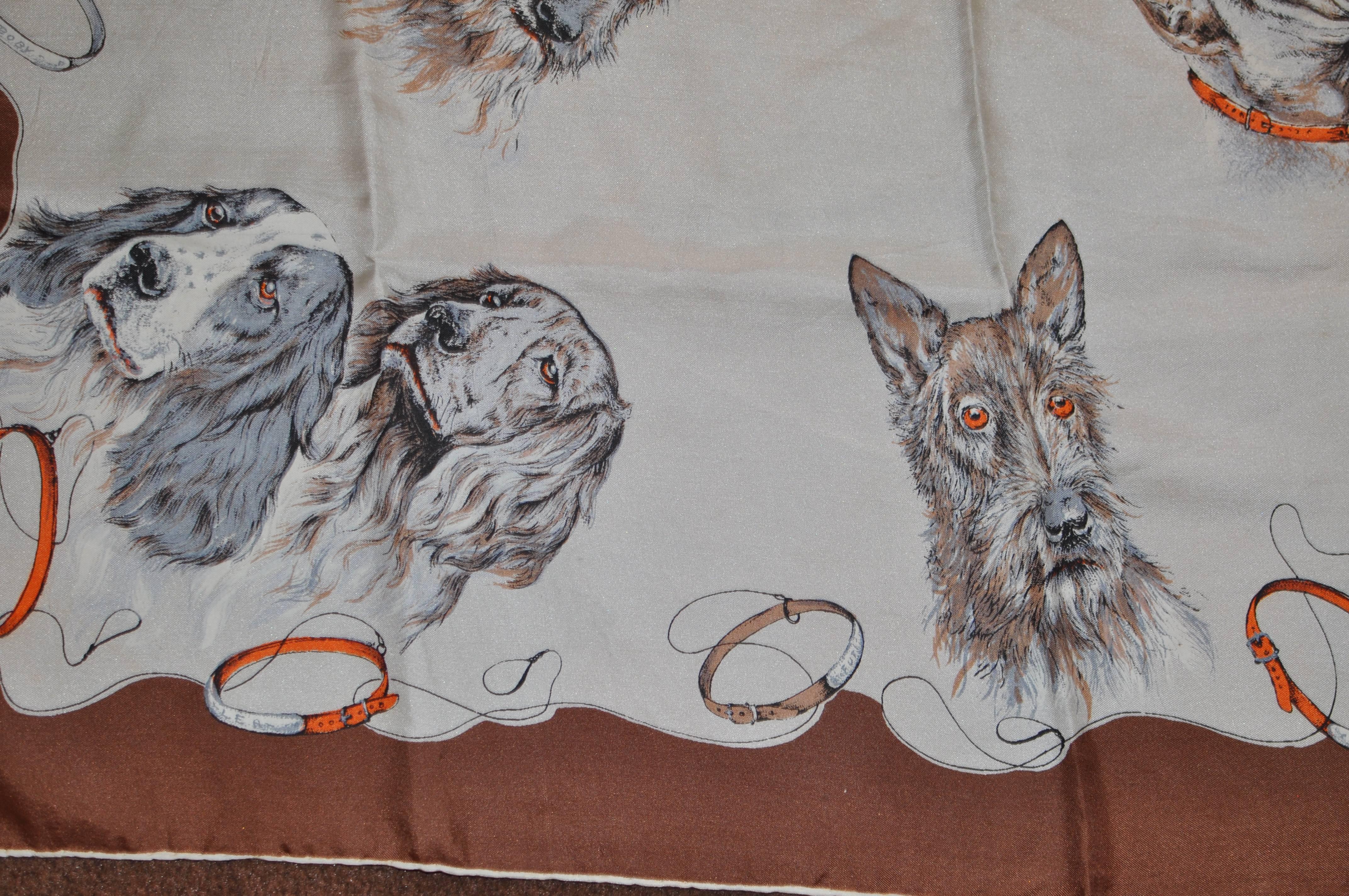 Women's Dog Lover's Silk Scarf 30