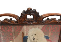 Dog Needlepoint Tapestry Screen Trial By Jury by Landseer Chatsworth