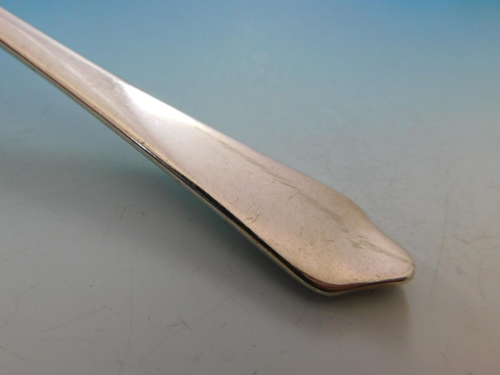 20th Century Dog Nose by CJ Vander Sterling Silver Flatware Set for 10 Service Dinner Size For Sale