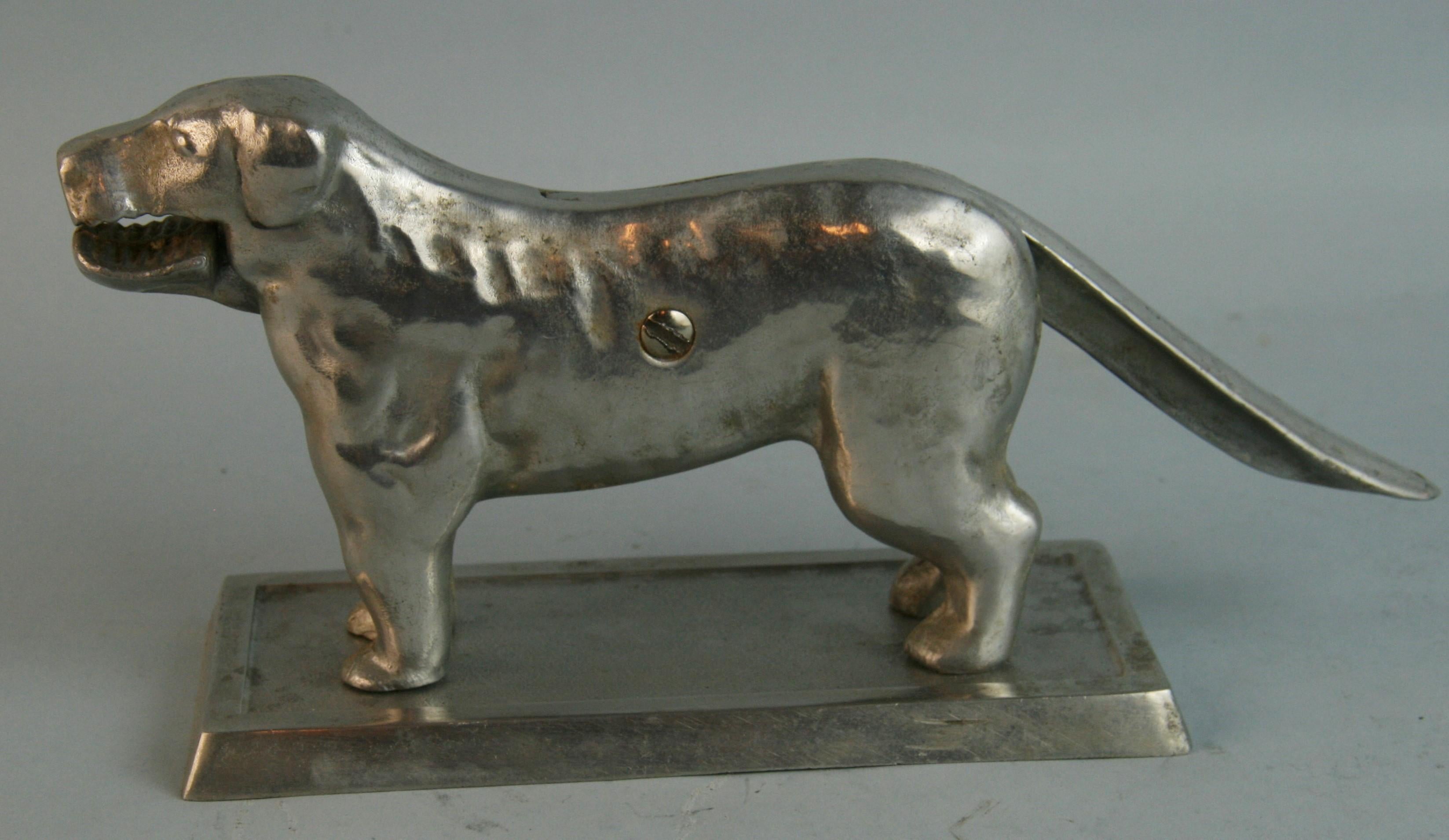 1163 Hunde-Nussknacker aus Aluminiumguss.