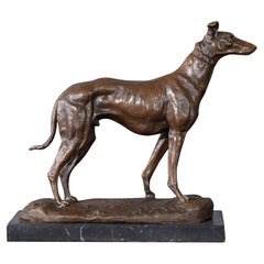 Dog on Marble Base