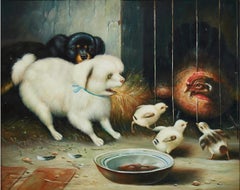 Dog Painting, 19th Century