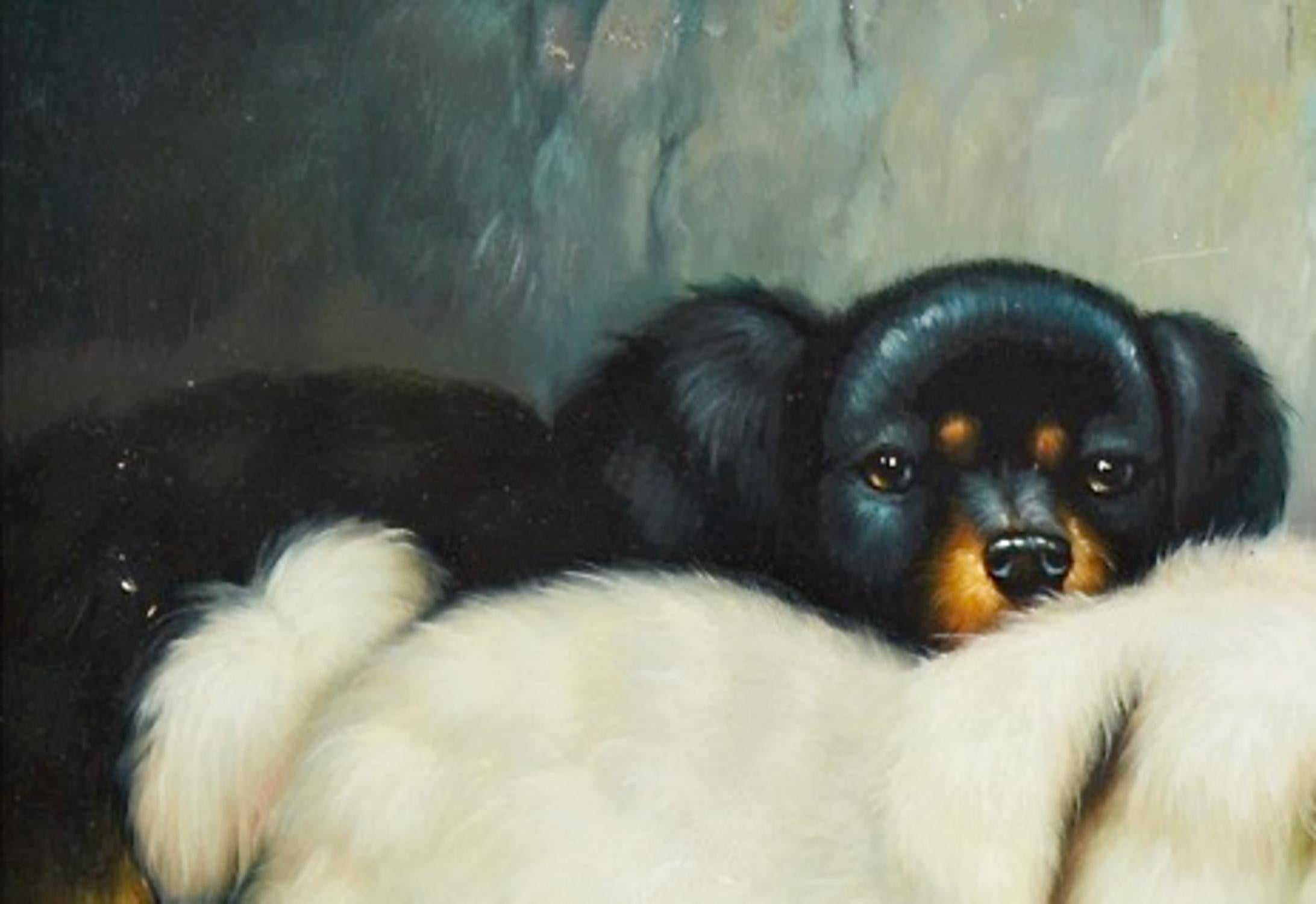 Dog Painting, 19th Century im Angebot 1