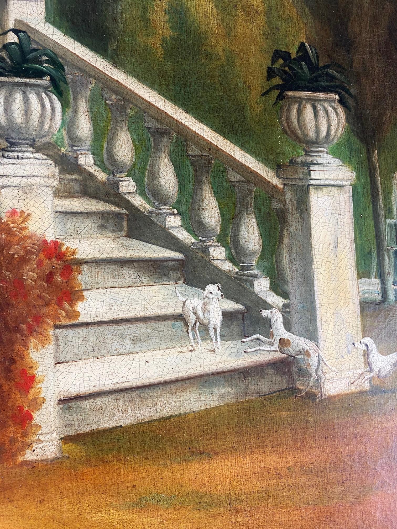 Dog Painting Oil On Canvas For Sale 1
