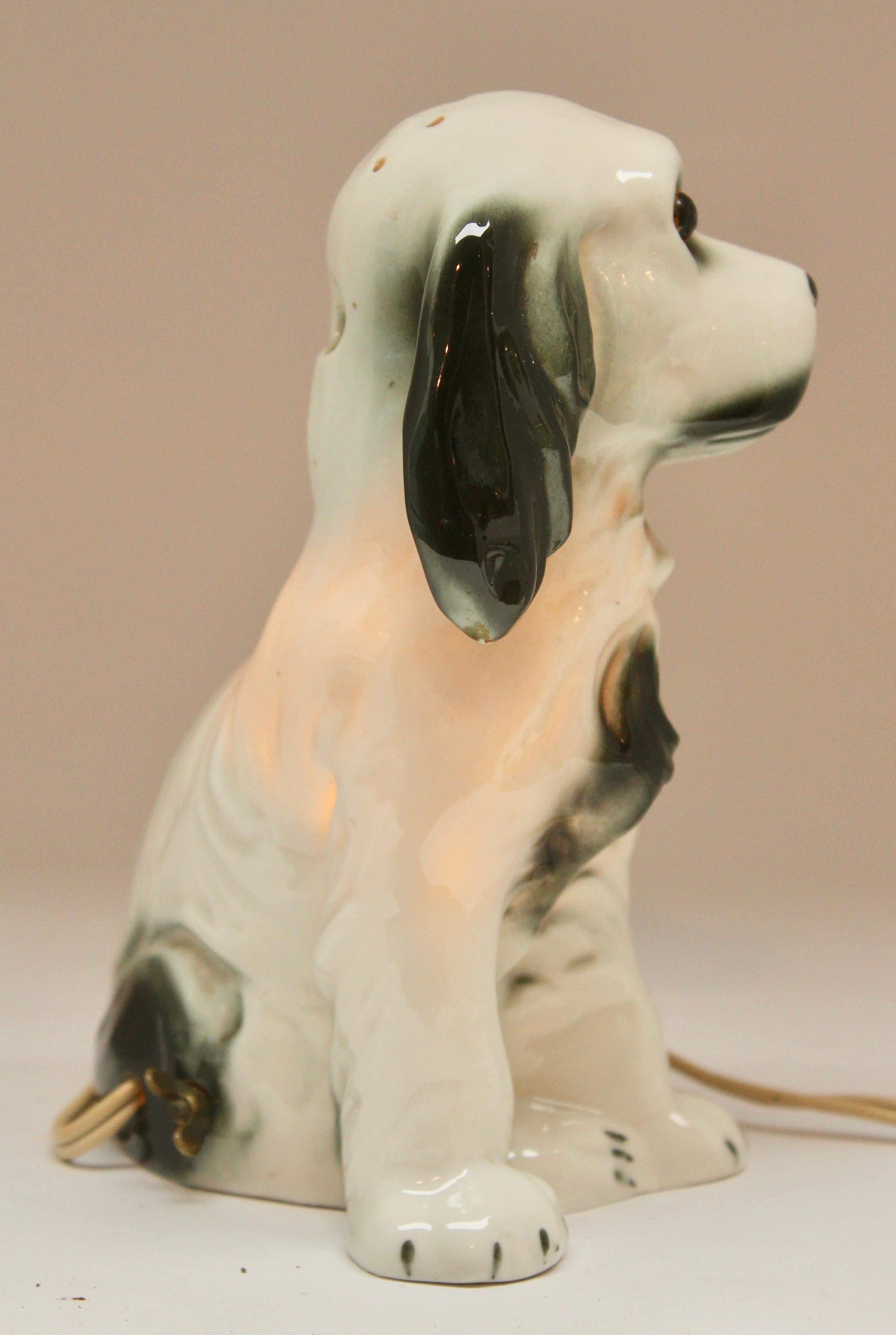 Art Nouveau Dog Perfume Lamp / Air Purifier /Carl Scheidig Gräfenthal, Germany, circa 1930s