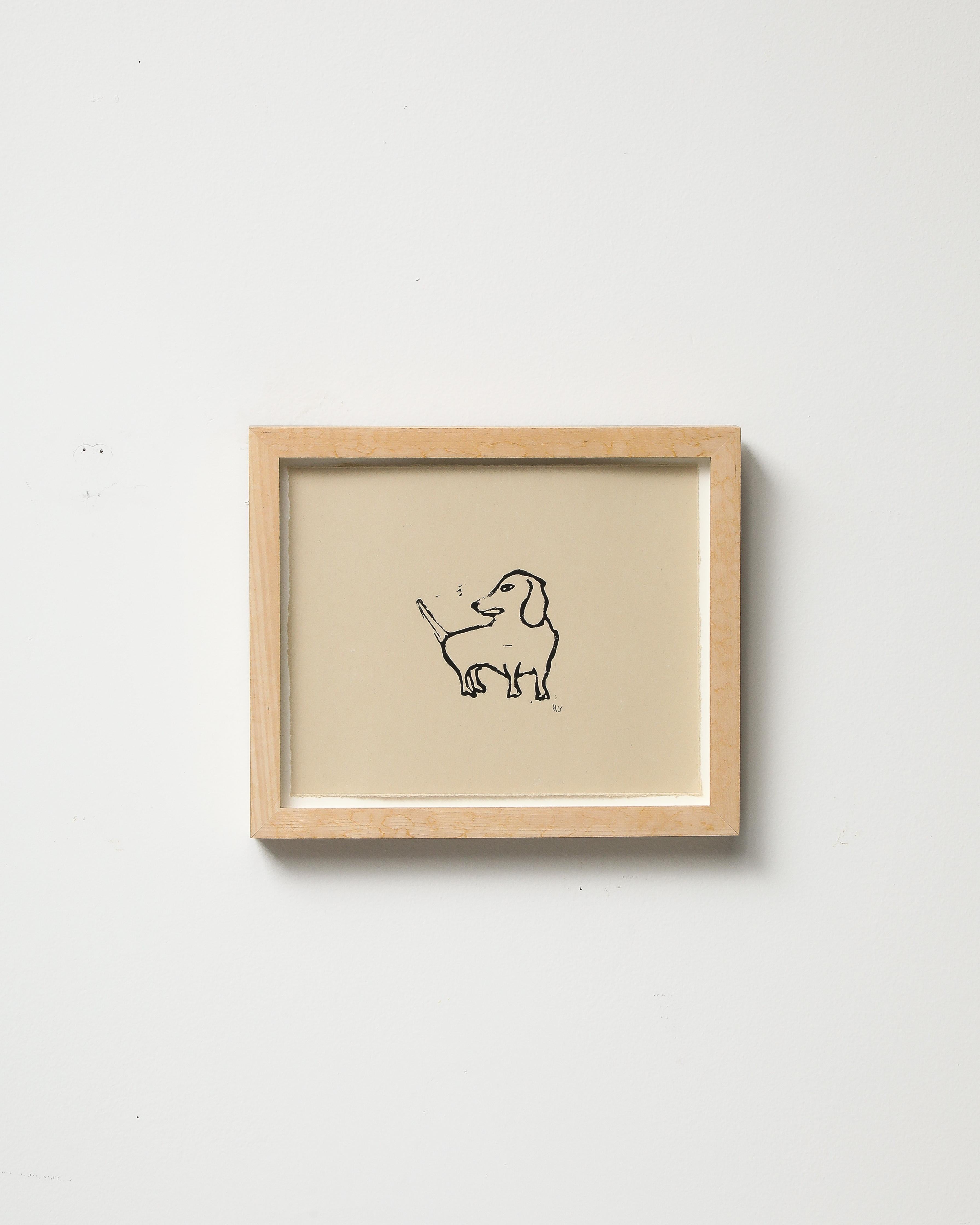 Dog Print by Hugo Guiness, England, c. 1990 In Excellent Condition In New York City, NY