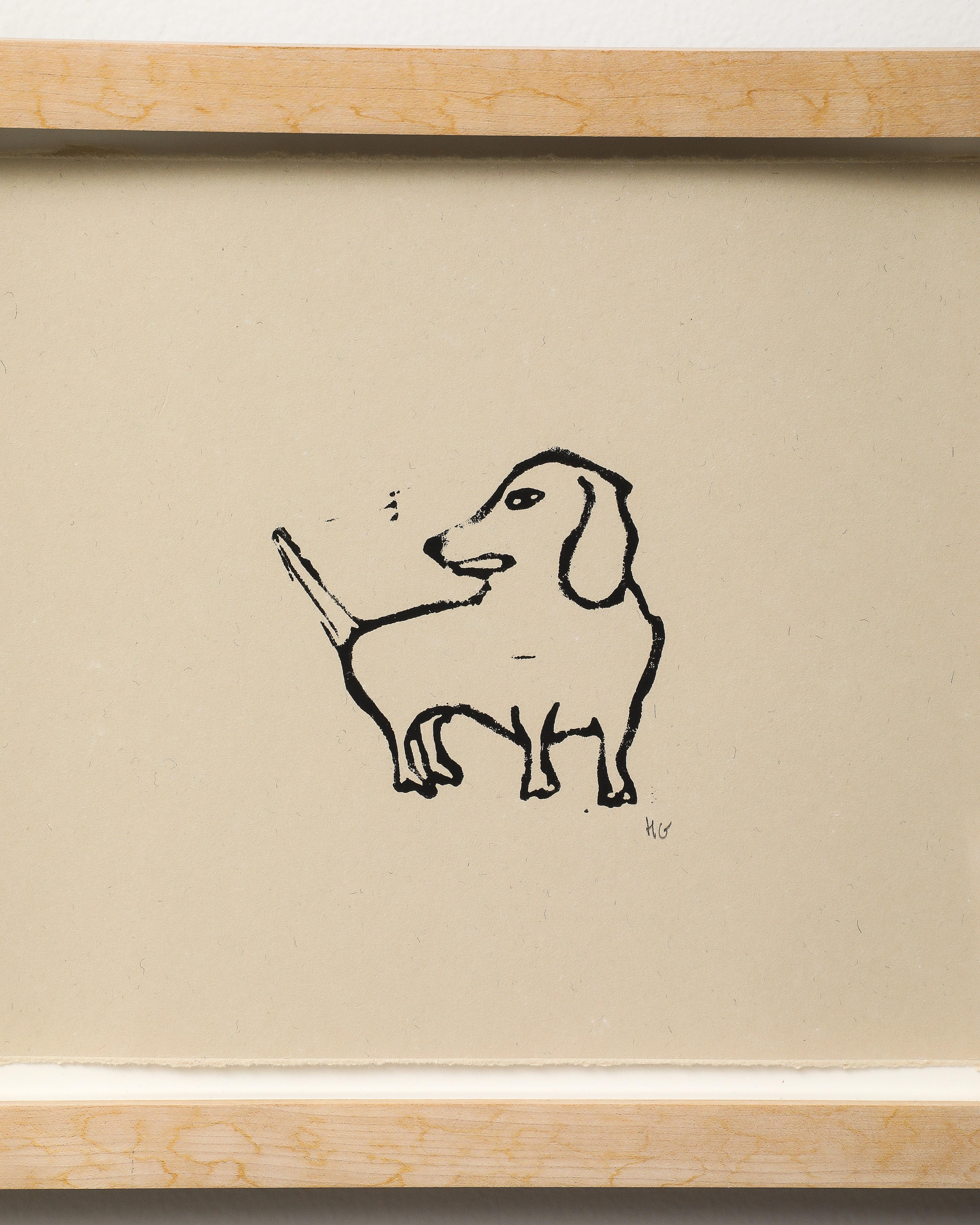 Late 20th Century Dog Print by Hugo Guiness, England, c. 1990