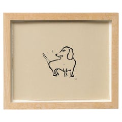 Dog Print by Hugo Guiness, England, c. 1990