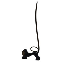 Dog Ring Holder, Brass Blackened, in Style of Walter Bosse, Austria