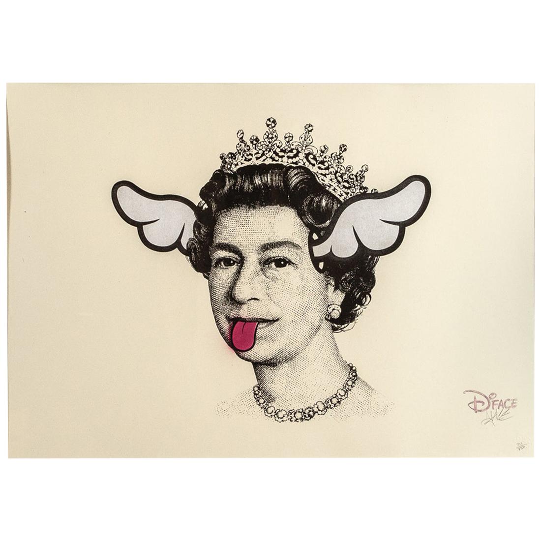 Dog Save The Queen Original Print by D*Face