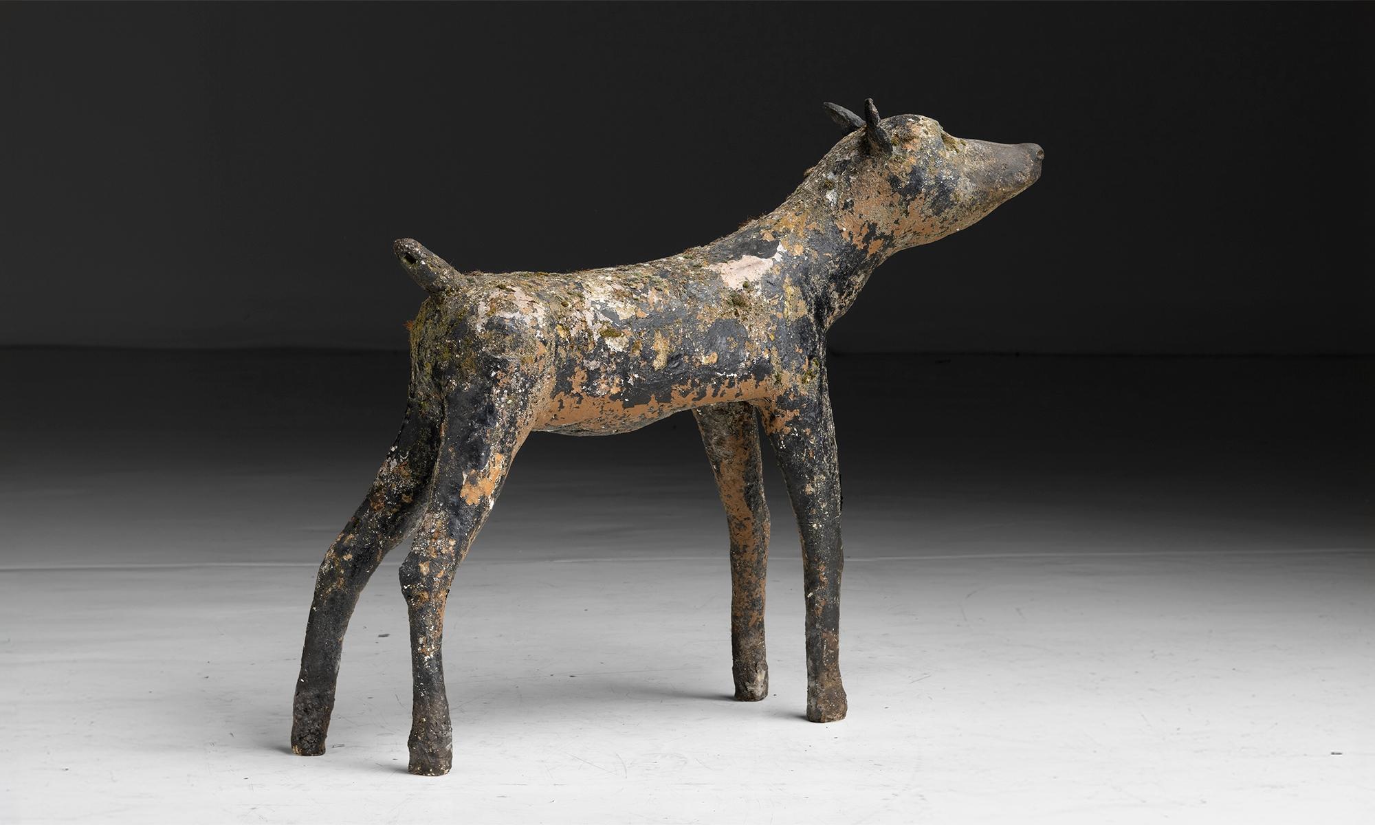 Art Nouveau Dog Sculpture, France 1900