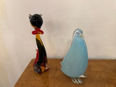 Dog Sculpture in Murano Glass, Mid-Century Modern, Italy, 1950