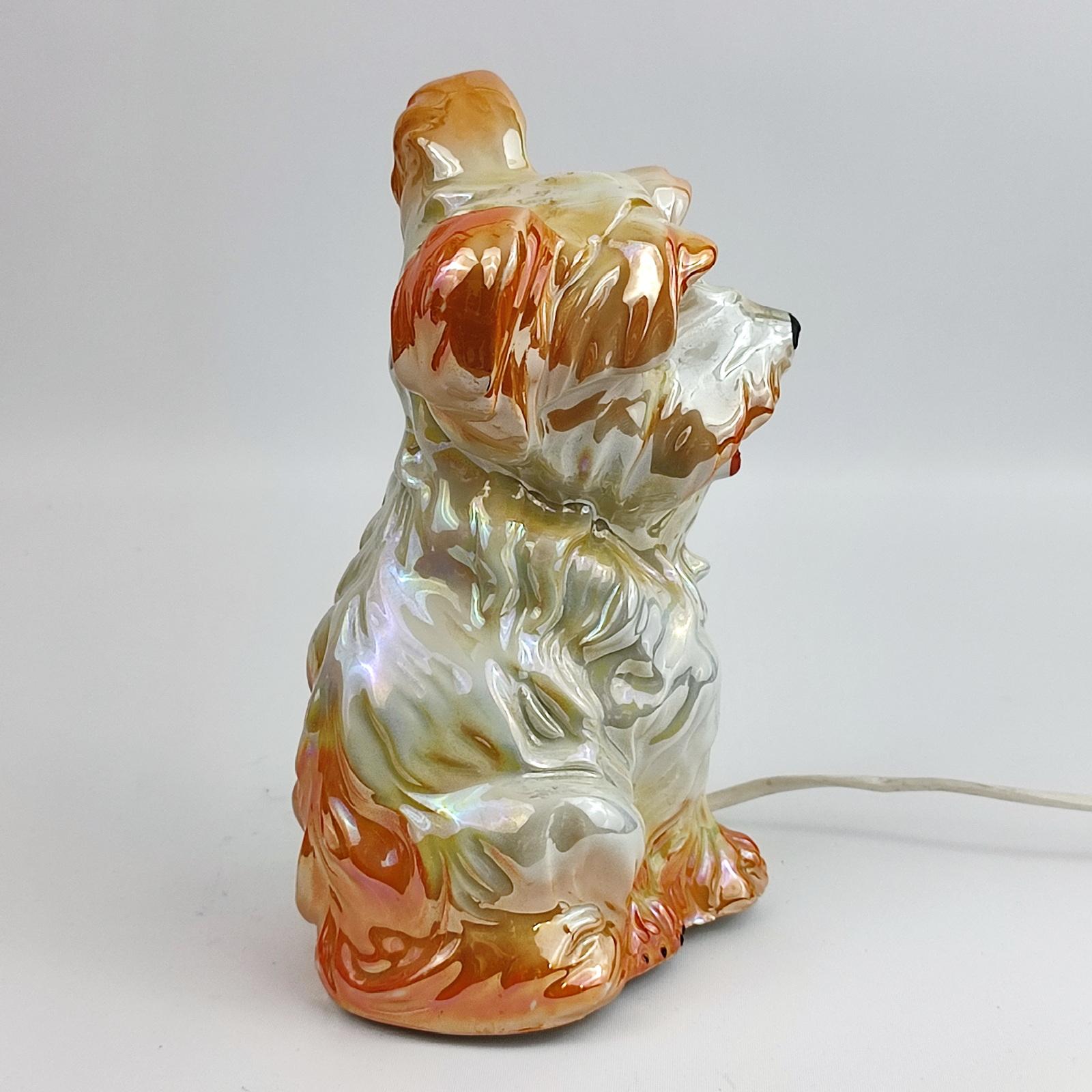 Lampe à parfum en forme de chien de Carl Scheidig Gräfenthal, Allemagne, années 1930 en vente 3