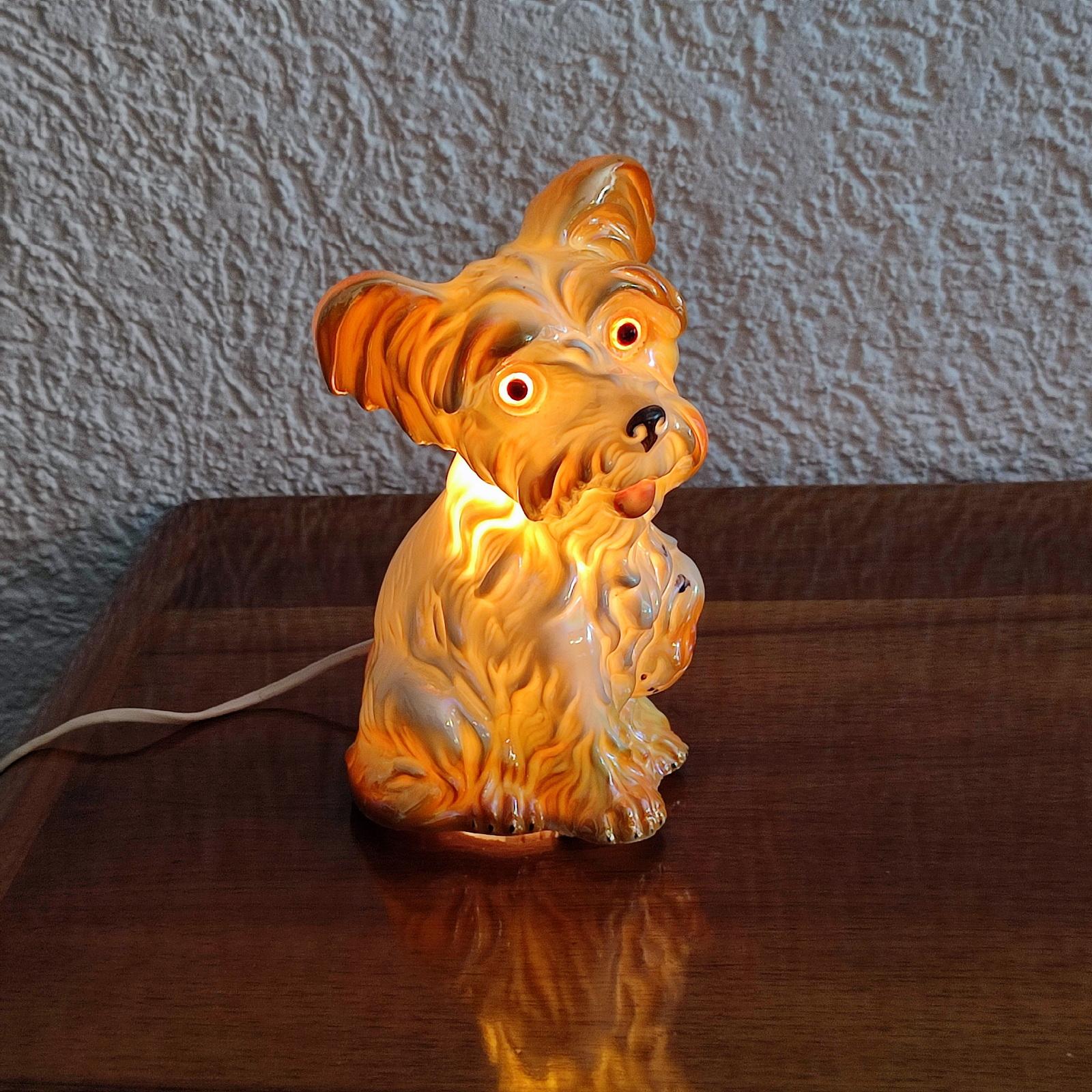 Art déco Lampe à parfum en forme de chien de Carl Scheidig Gräfenthal, Allemagne, années 1930 en vente
