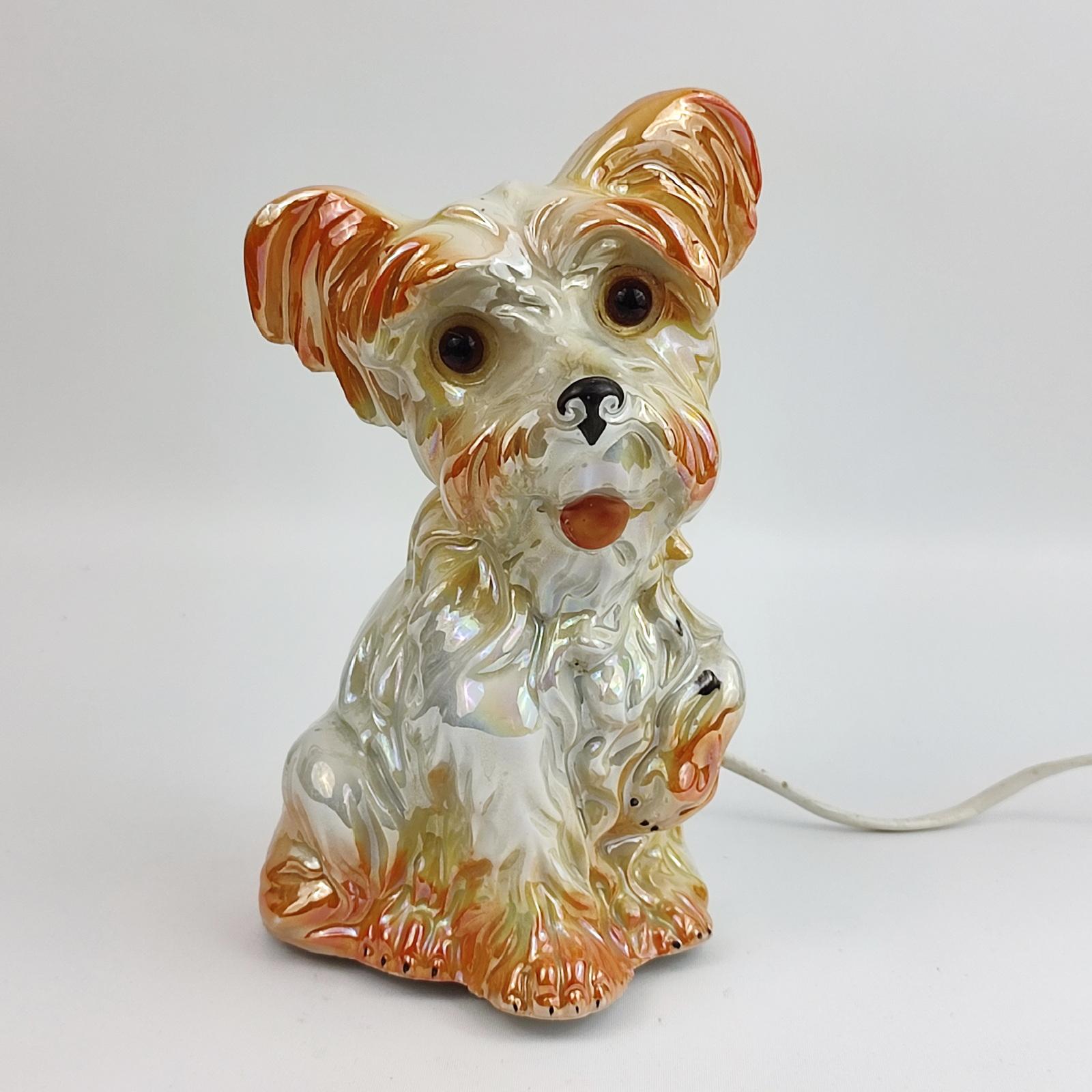 Art Deco Dog-Shaped Perfume Lamp from Carl Scheidig Gräfenthal, Germany, 1930s For Sale